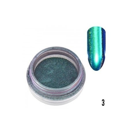 Pyłek do paznokci Efekt Pawiego Oka 2g nr 03