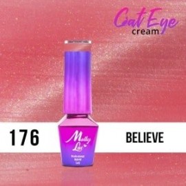 LAKIER MOLLY LAC CAT EYE CREAM BELIEVE 5ml nr 176