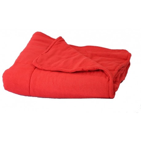 Kołderka zabiegowa frotte czerwony 100x180cm