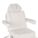 Podgrzewany obrotowy fotel kosmetyczny BR-6686 biały