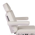 Podgrzewany obrotowy fotel kosmetyczny BR-6686 biały