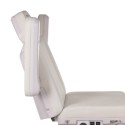 Podgrzewany obrotowy fotel kosmetyczny BR-6686 biały