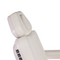 Podgrzewany obrotowy fotel kosmetyczny BR-6686 biały