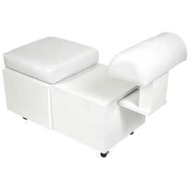 Taboret pufa z podnóżkiem do pedicure