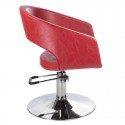 Fotel fryzjerski Paolo Czerwony