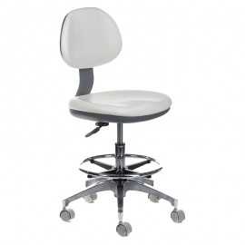 Taboret medyczny z oparciem BD-Y942 Biały