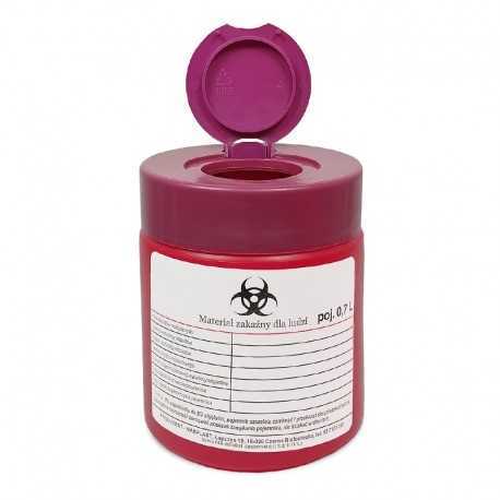 Pojemnik na odpady medyczne 0,7L