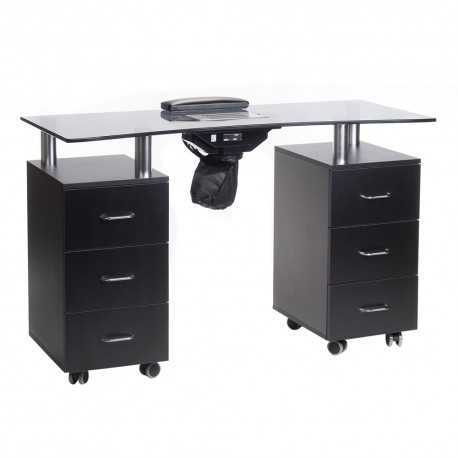 Stolik do manicure + pochłaniacz BD-3425-1+P Czarny