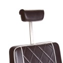 ODYS Fotel barberski Brązowy