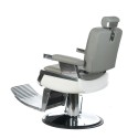 Fotel barberski LUMBER Jasny Szary