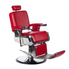 Fotel barberski LUMBER Czerwony