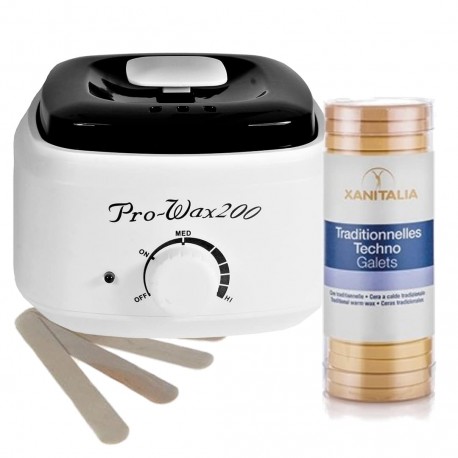 Zestaw podgrzewacz + wosk twardy miodowy + szpatuły